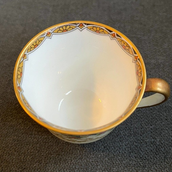 VTG NORITAKE Renovia Footed Espresso Demitasse Cup and Saucer Set JAPAN Rare - Picture 5 of 10